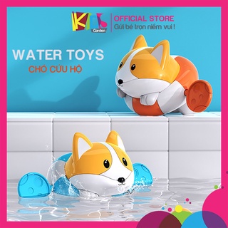 Đồ chơi nhà tắm cho bé hình Chó cứu hộ với phao bơi giúp trẻ tắm một cách vui vẻ DC10 KIDS GARDEN