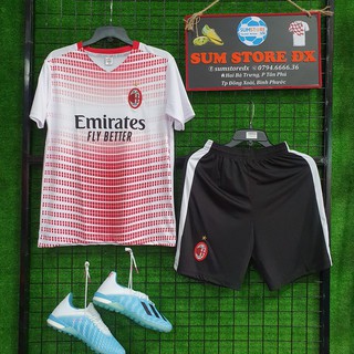 Áo Bóng Đá Câu Lạc Bộ AC Milan sân khách 2020 - Đồ Đá Banh thể thao nam nữ mới đẹp