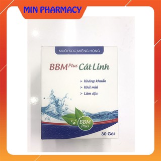 Muối Súc Miệng Họng BBM Plus Cát Linh Hộp 30 Gói