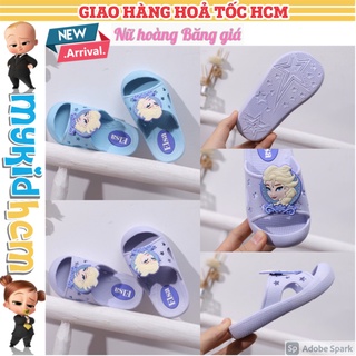 Dép quai ngang NỮ HOÀNG BĂNG GIÁ chống trượt cho bé gái thích ELSA ANNA FROZEN  êm chân thoải mái