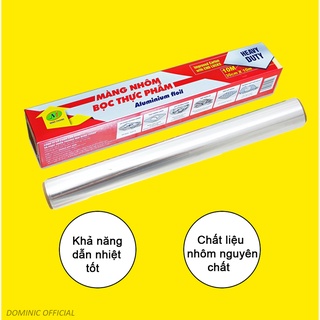 Giấy Bạc Nồi Chiên Không Dầu Nướng Thực Phẩm Nướng Bánh Cuộn 10 Mét Màng Nhôm Cao Cấp Chịu Nhiệt Cao Dẫn Nhiệt Tốt