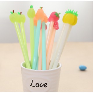 Bút gel cute hình trái cây 3d (1 cây)