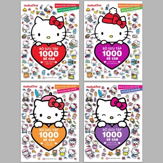 Sách - Hello Kitty - Bộ Sưu Tập 1000 đề can - Bộ 4 quyển, lẻ tùy chọn (2-8 tuổi)