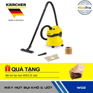 Máy hút bụi đa năng karcher WD 2 Cartridge Filter tặng túi lọc bụi WD 2