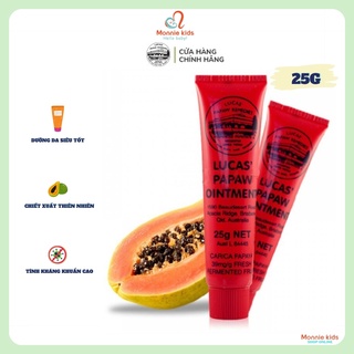 Kem đa năng cho bé Lucas Papaw Ointment 25g Úc, kem dưỡng da 100% đu đủ - Monnie Kids