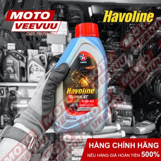 Dầu nhớt xe số Caltex Havoline Super 4T 15W40 20W50 800ml