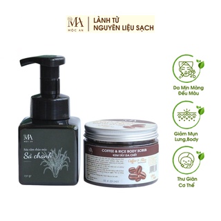 Combo Chăm Sóc Body Mộc An 2 Sản Phẩm Giảm Mụn Lưng, Giúp Da Sáng Mịn