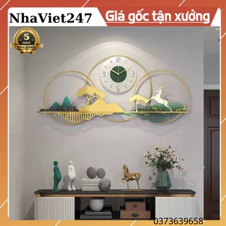 Đồng Hồ Treo Tường Trang Trí Đẹp,Hoạ Tiết Hành Tinh Xanh-Thân Kim Loại Mạ,Qùa Tặng Đẹp,Giá Rẻ-Ý Nghĩa-Bảo Hành 5 Năm