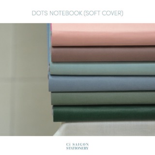 [RESTOCK] Sổ tay dán gáy giấy Dots bìa mềm - Dots Grid Notebook (Soft cover)