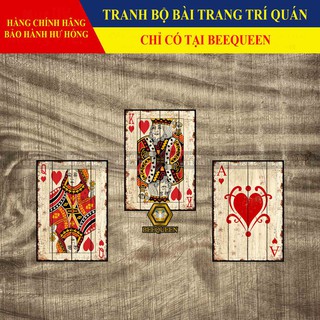 Album Tranh Bài Trang Trí QKA Chất Cơ, Rô, Bích, Tép