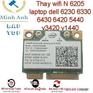 Thay wifi N 6205 laptop dell 6230 6330 6430 6420 5440 v3420 v1440
