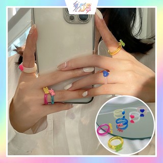 [Mã SKAMCLU8 giảm 10% cho đơn từ 100K] Set 2 nhẫn nhựa Hàn Quốc cực HOT TREND cá tính cho nữ