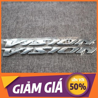 [SALE SỐC] CẶP TEM DÁN CHỮ XE VISION NỔI SẮC NÉT (SIÊU RẺ)