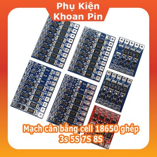 Mạch cân bằng cell pin Li-ion 3.7V, 4s 5s 6s 7s và 8s.
