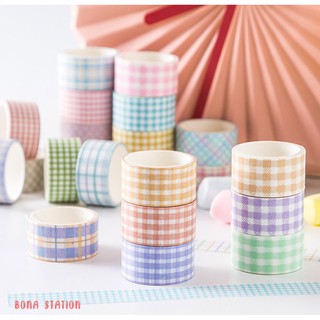 [Mã LIFEXANH03 giảm 10% đơn 500K] Bộ 4 cuộn washi tape trang trí Sọc size 2cm x 2m | BSW032