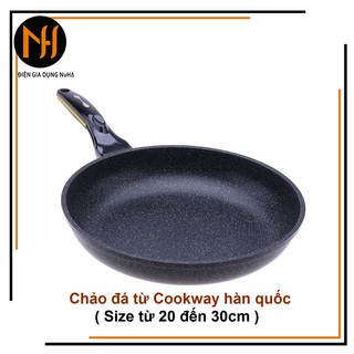 Chảo đá từ chống dính CookWay nhập Hàn Quốc SSIH4 Size từ 20 /24/26 / 28 / 30 cm (Đen)