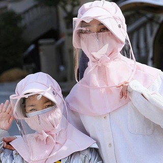 SÉT MŨ CÓ KÍNH KÈM KHẨU TRANG CHE CỔ