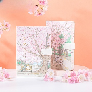 Sổ tay ghi chép A6 bìa cứng có dây vải cài khóa từ tính với nhiều mẫu bìa đẹp mắt 216 trang