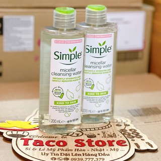 Nước tẩy trang Simple Kind to Skin Micellar Cleansing Water