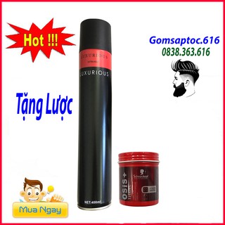 Gôm xịt tóc nam luxurious kèm sáp vuốt tóc osis thrill 3