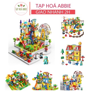 Đồ chơi xếp hình cho bé 3 4 5 6 7 tuổi tương thích size duplo