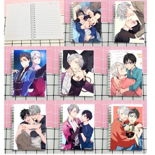 Sổ tay BL yuri!!!on lce victuuri 200 trang mẫu ngẫu nhiên