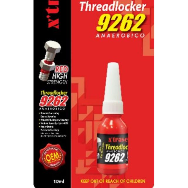 Keo khóa ren đỏ xanh chai .10ml