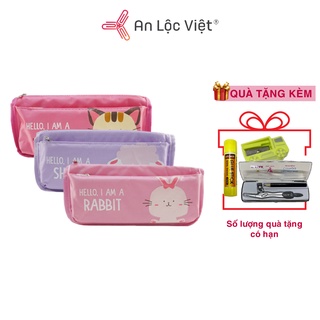 Bóp ví viết in hình con vật dễ thương 6204 dùng cho học sinh