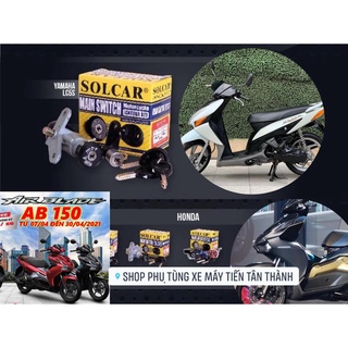 Ổ KHÓA SOLCAR ( 6 CẠNH ) CHỐNG TRỘM AB110 / AB125  / CLICK125 / 110CC