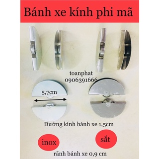 [Combo 4] Bánh xe cửa kính-cửa kiếng inox và sắt