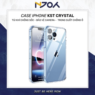 Ốp Lưng Trong Suốt Crystal Chống Ố Vàng Chất Liệu Cao Su Dẻo Cho iPhone 13 Pro Max 12 Pro Max 11 Pro Max Njoyshop