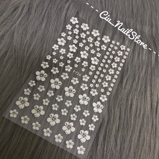 sticker dán móng hình hoa mới