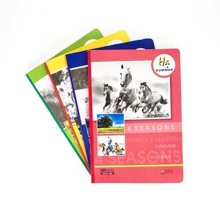 [Mã LIFEBOOK1 giảm 30K đơn 150K] Combo 5 quyển vở kẻ ngang 200 trang Pupil Bốn mùa Hồng Hà (1002)