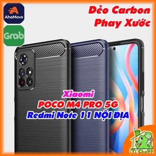 [Ảnh Thật] Ốp Lưng Xiaomi Redmi Note 11 5G Nội Địa/ POCO M4 PRO Dẻo Carbon Phay Xước Chống Sốc