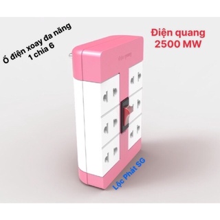 Ổ cắm xoay 90º Điện Quang ĐQ ESK RT 6 (6 lỗ)