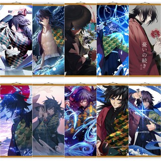 Poster Vải Anime Kimetsu No Yaiba Tomioka Giyuu
