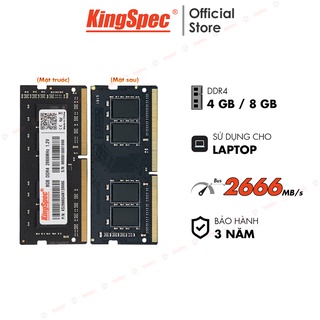[Mã BMBAU300 giảm 10% đơn 499K] RAM Laptop KingSpec 4G / 8GB DDR4 2666MHz | KSN Series Hàng Chính Hãng