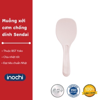 Muỗng xới cơm đế đứng Sendai Inochi - Khả năng chống dinh cực cao, Chịu nhiệt tốt, Chất lượng Nhật Bản
