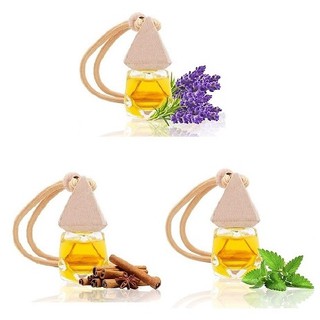 Tinh dầu thiên nhiên treo xe Sả Chanh/ Bạc Hà/ Quế/ Oải hương/ Bưởi/ Cam/ hoa lài/ quýt/ tràm trà/ hoa hồng/ trà xanh