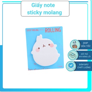Giấy note sticky nhân vật hoạt hình Molang của Hàn Quốc