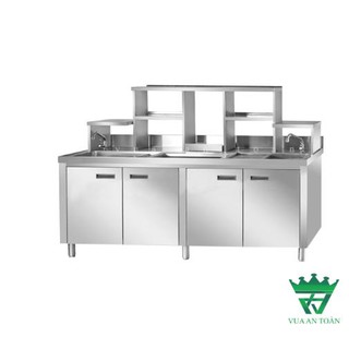 Quầy Bar Pha Chế 1m8 Inox 304 Siêu Bền