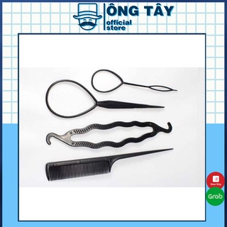 Bộ 4 dụng cụ búi,tạo kiểu tóc đa năng