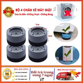 Bộ 4 Miếng Đệm Cao Su Lót Chân Máy Giặt Chống Rung Chống Lắc Chống Ồn Tăng Tuổi Thọ Cho Máy Giặt