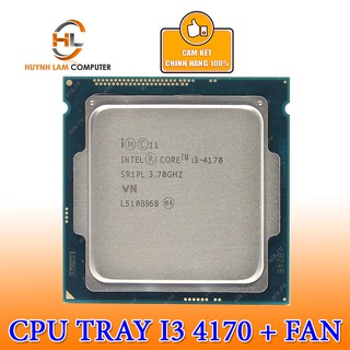 CPU Intel Core i3-4170 (Tray) 3.7Ghz- 4MB Cache socket 1150 Kèm Fan