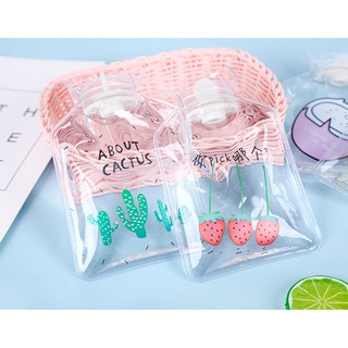 Túi Nước Chườm Nước Nóng, Lạnh - Túi KIỂU TRONG SUỐT 16Cm - Giúp Ấm Giữ Nhiệt, Giảm Đau Bụng Kinh