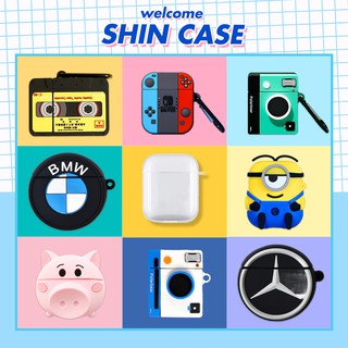 Vỏ Ốp Case bảo vệ bao đựng tai nghe không dây bluetooth 1/2/Pro/i12/i9/i7/tws chống va đập - Shin case