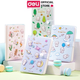 Sổ học sinh họa tiết dễ thương Deli - 96 trang nhiều hình trang trí giấy chống lóa bảo vệ mắt - 164x118mm được chọn màu