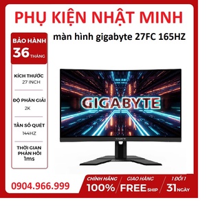 Màn hình Gigabyte G27FC (27 inch/FHD/VA/165Hz/1ms/250 nits/HDMI+DP/Cong) đẳng cấp màn hình chuyên game NEW chính hãng BH