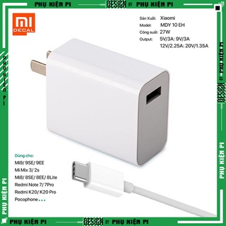 Sạc Xiaomi 27w / 33w Bộ sạc nhanh chính hãng cho mọi loại điện thoại