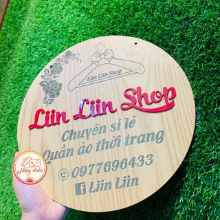 Bảng Gỗ - Khắc Tên Shop - Chụp ảnh - Livestream Sản phẩm